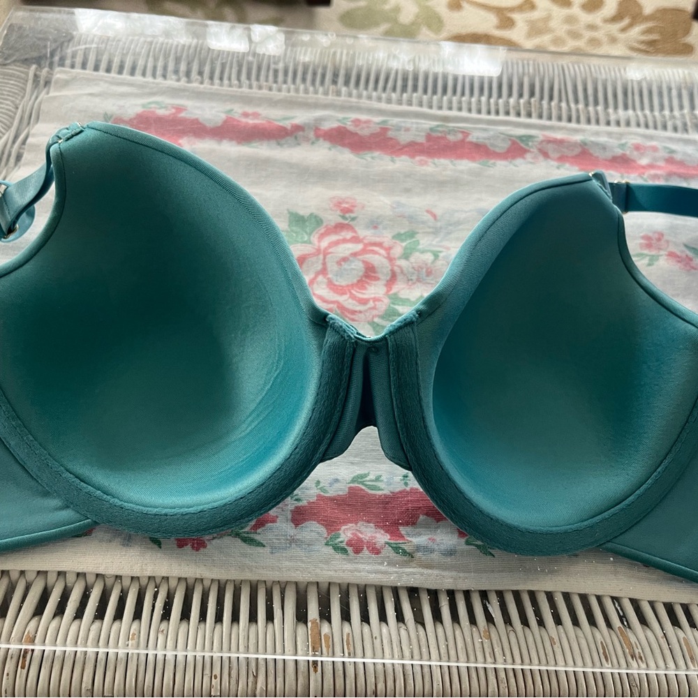 Vanity Fair Aqua Blue underwire Bra 38C - Picture 6 of 8